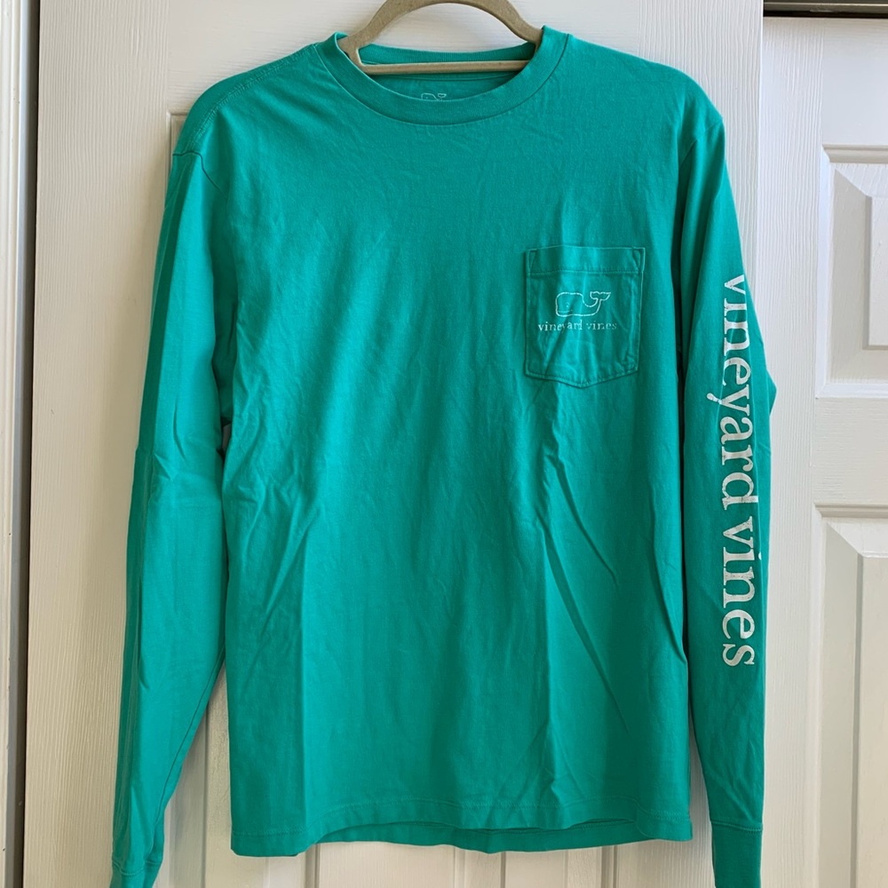 Vintage Whale Long Sleeve Pocket Tee